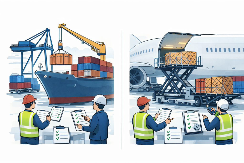 컨테이너 선적과 글로벌 물류 운송 이미지