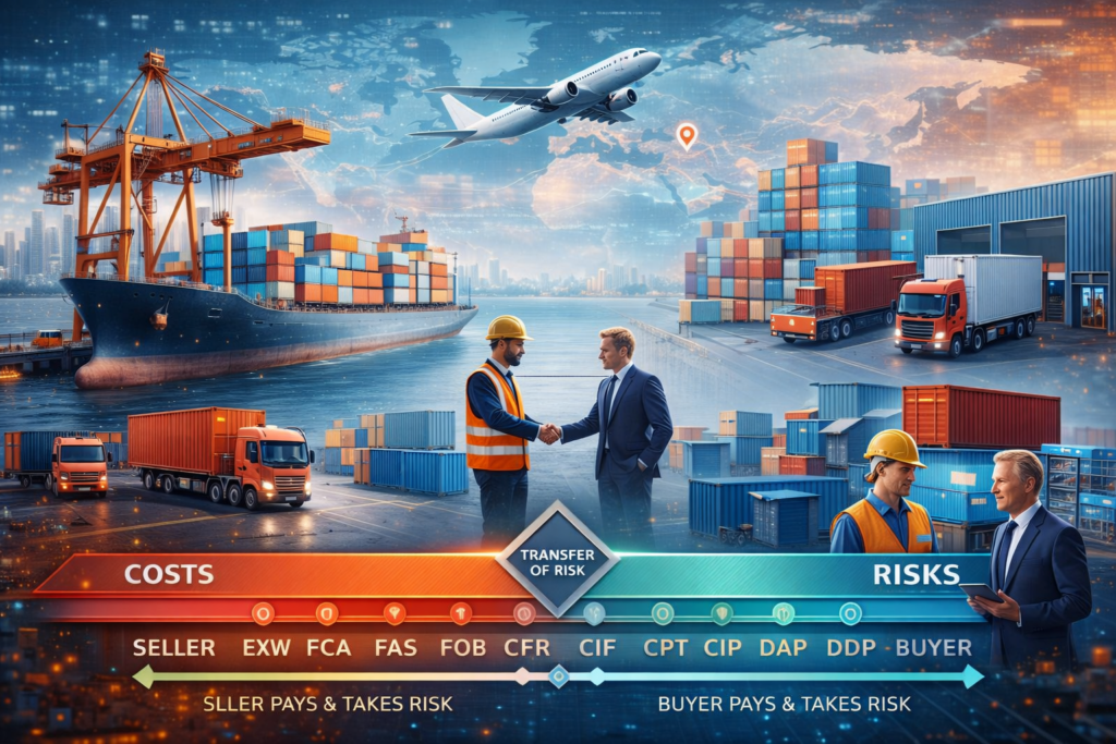 컨테이너 선적과 글로벌 물류 현장 모습