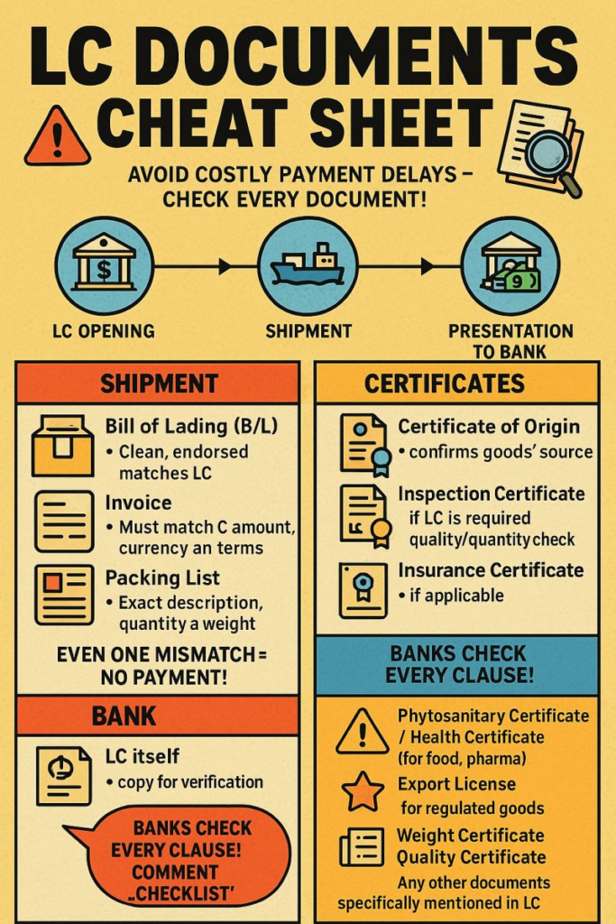CI PL 서류 오류와 Discrepancy 발생 이미지