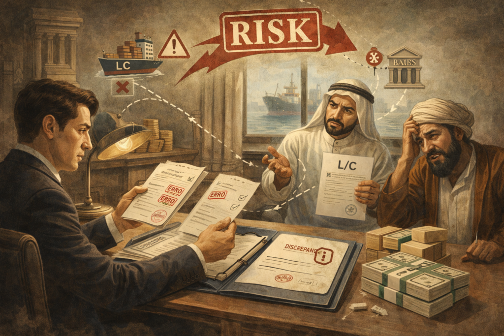 LC 서류 불일치 Discrepancy와 무역 서류 오류 이미지